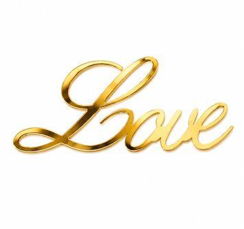 Акриловий топер для торта LOVE 252 фото