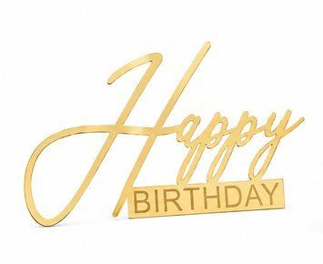 Акриловий топер для торта Happy Birthday №2 243 фото